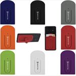 EH25200 Silicone Vent Phone Wallet With Stand And Custom Imprint
